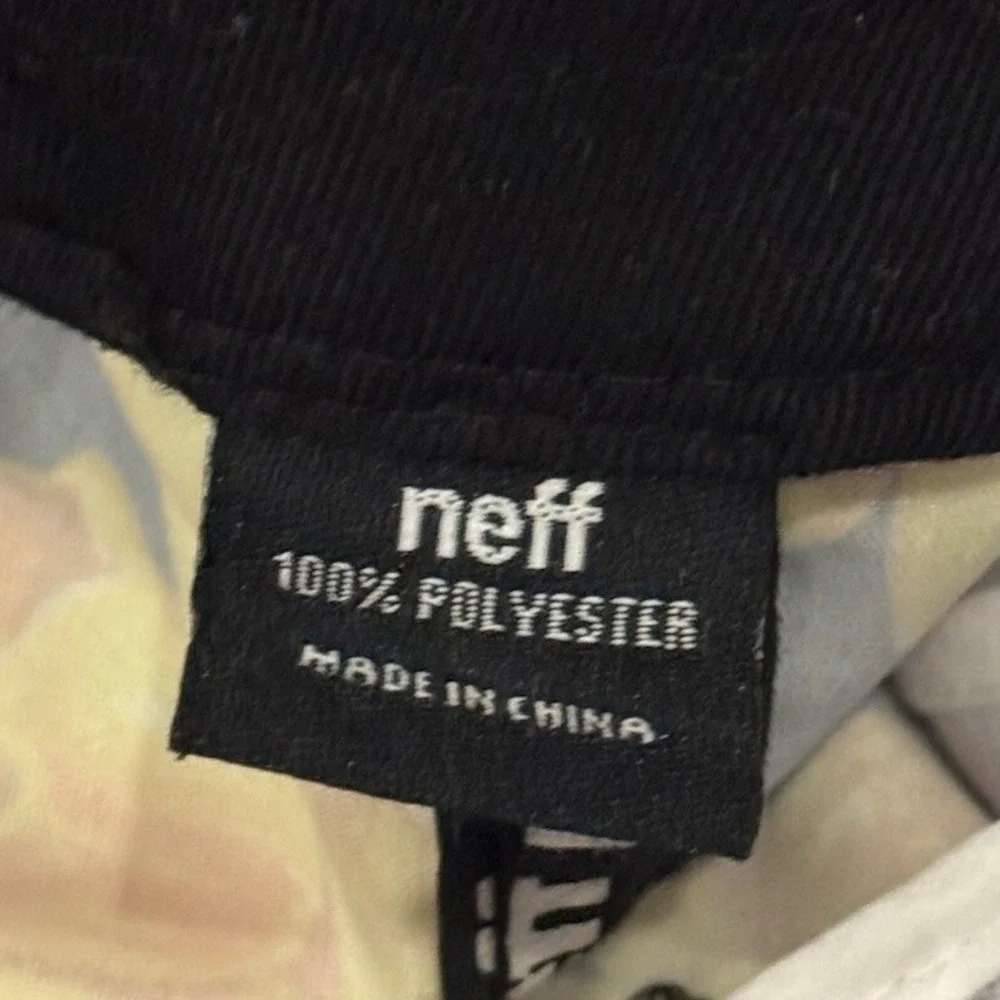 Neff Tropical Snapback Adjustable Cap Floral All Over Logo Flat Bill Hat